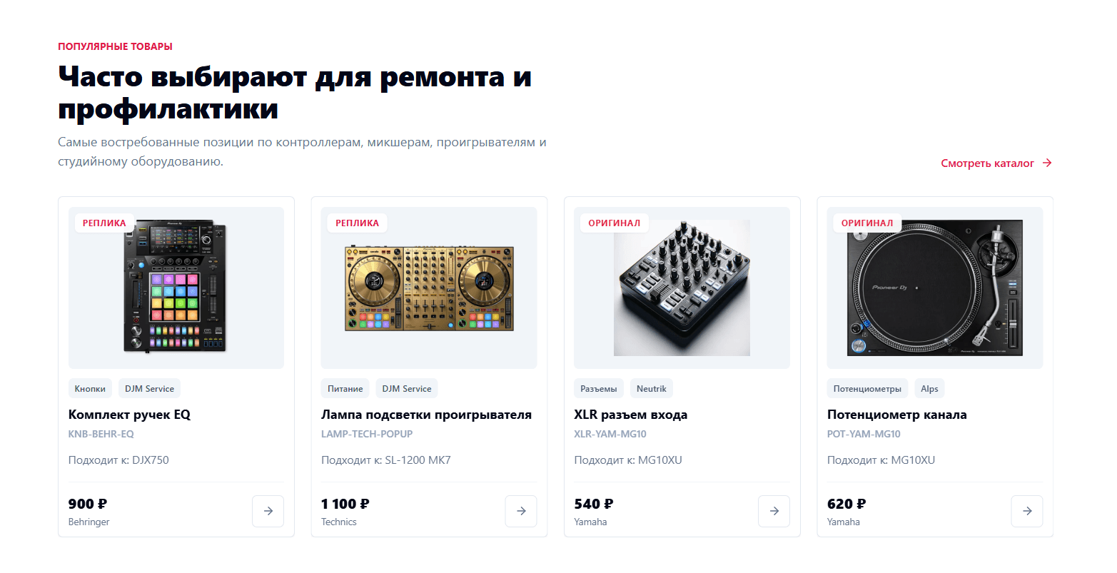 варианты детали: оригинал / реплика